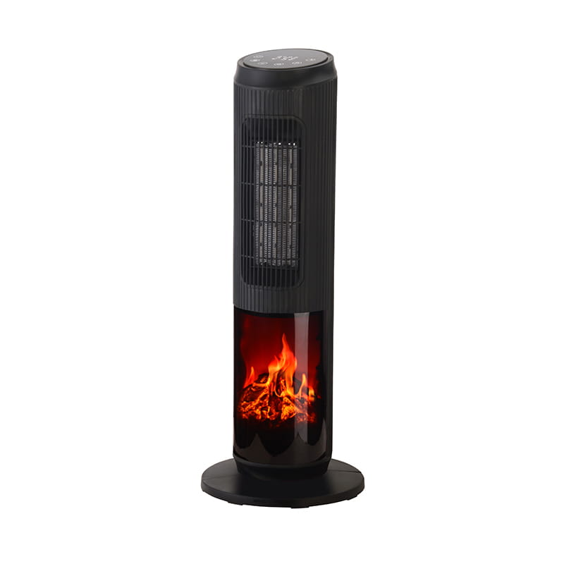 Calentador de torre de cerámica eléctrica de llama 3D con control remoto