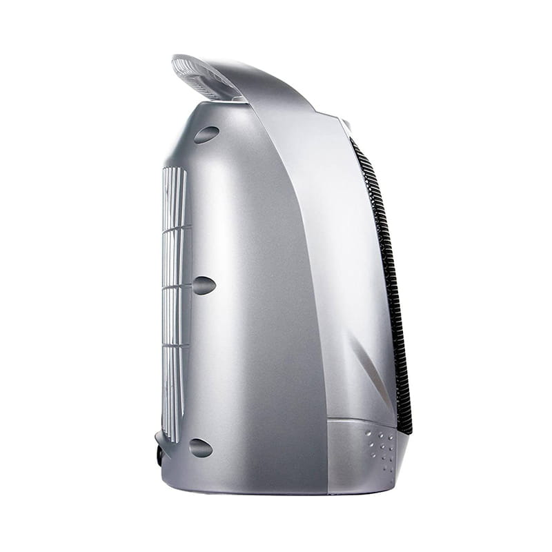 Calentador de ventilador eléctrico de cerámica PTC plateado con mango Calentador de ventilador eléctrico de cerámica PTC plateado con mango