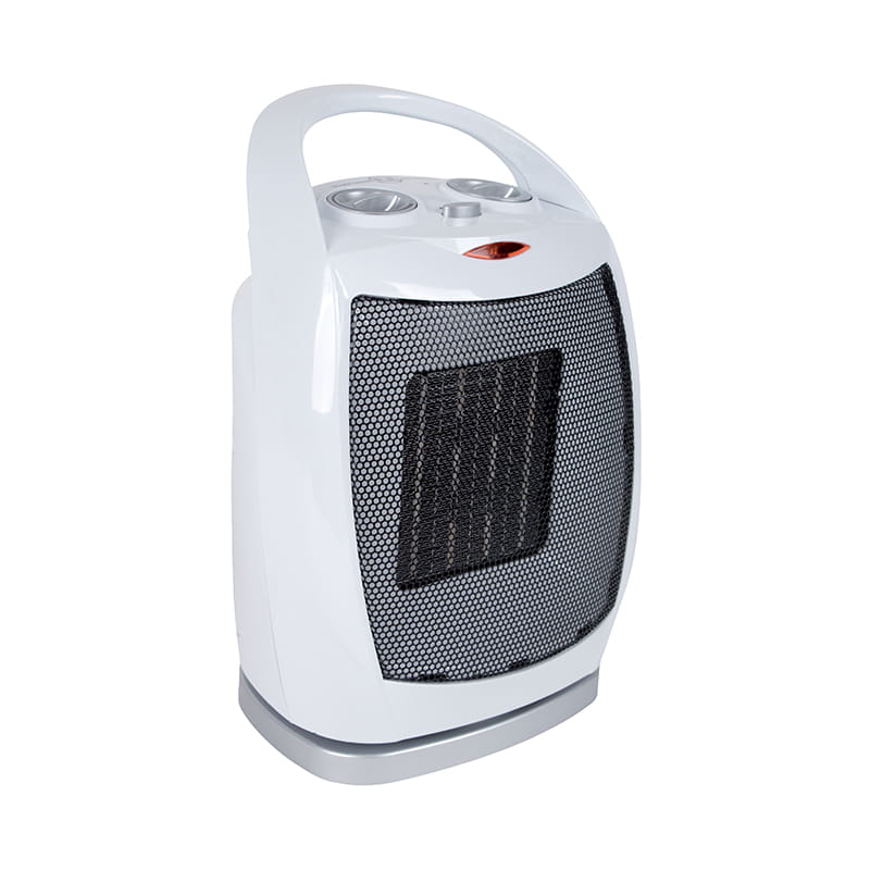 Calentador de ventilador eléctrico de cerámica PTC plateado con mango Calentador de ventilador eléctrico de cerámica PTC plateado con mango