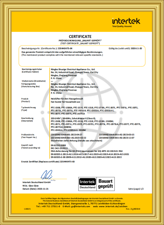Certificación GS